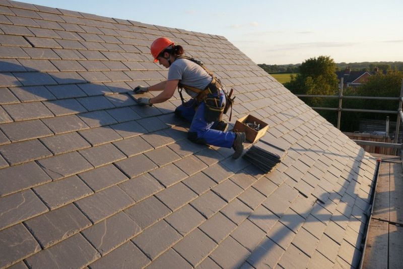 Local Slate Roof Installation pros at work